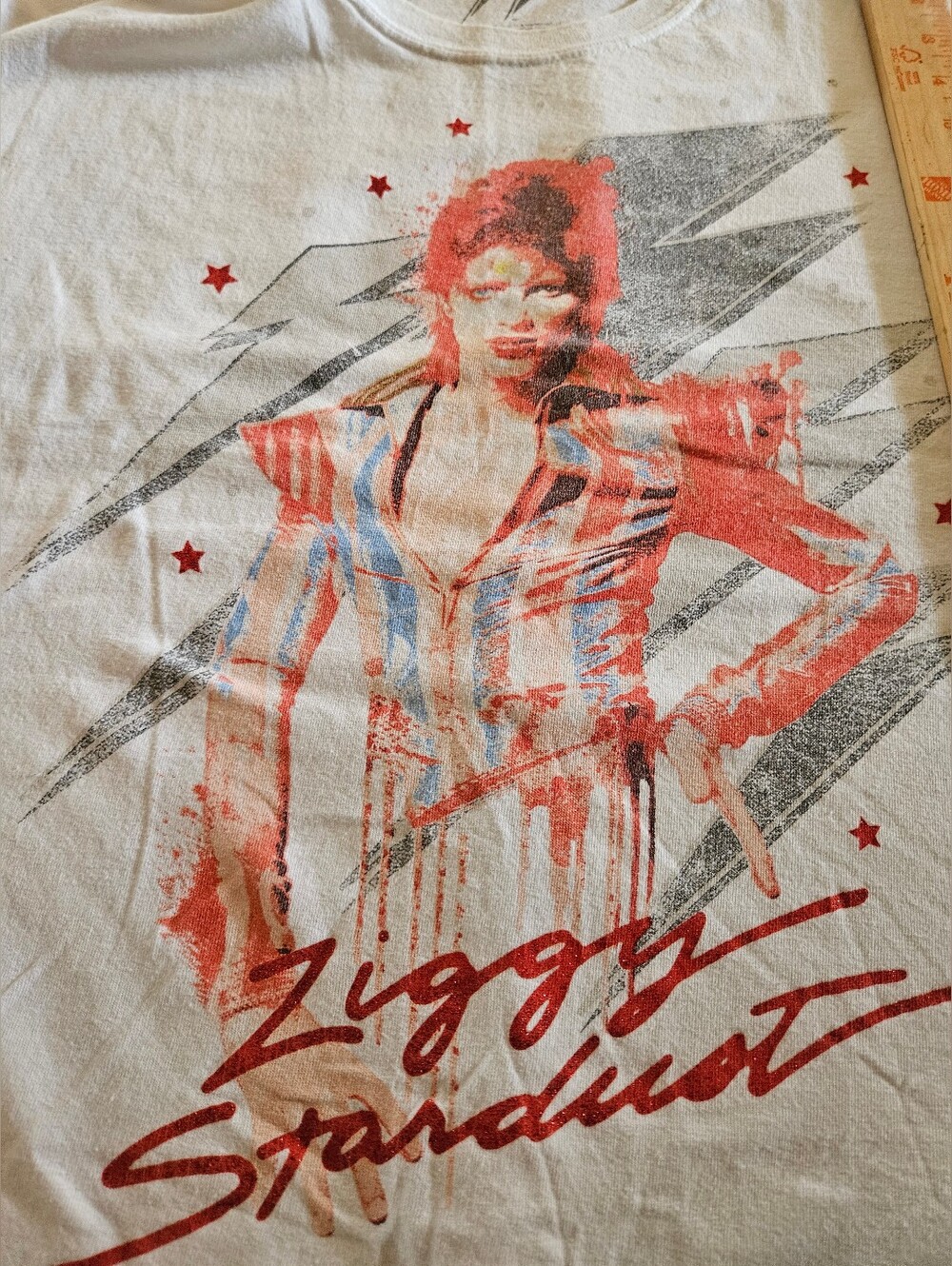 100% Cotton White David Bowie T-shirt